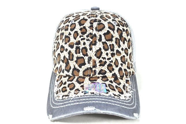 053-PIGMENT WITH LEOPARD FRONT L.GREY/BROWN LEOPARD